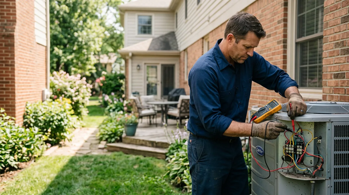 HVAC technician working near Marlin, WA